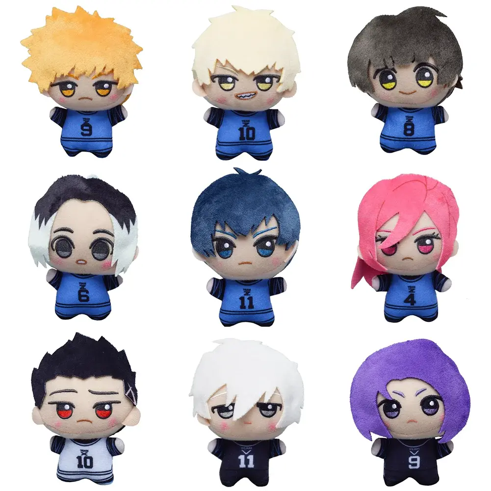 mini Anime Isagi Yoichi peripherals Plush Isagi Yoichi Bachira Meguru Kunigami Rensuke Plushies Doll Decoration stuffed toy 11cm