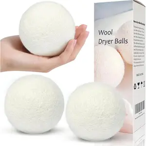 Dryer Balls  3 Pack XL, Laundry Dryer Lint Balls,   Zealand   Fabric Softener Essentials, Replace Dryer Sheets, Wrinkles Free, Shorten Drying Time