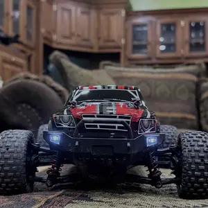 DEERC 9500E 1:16 Scale All Terrain RC Car, 4x4 High Speed 40 KPH RC Truck, 2.4Ghz Remote Control Truck with 2 Batteries, Off-Road Monster Truck