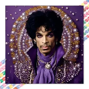 1 DIY handmade diamond painting kit, 5D diamond art set, Diamond art tools, DIY decoration, pearl surround, decoration. Diamond painting kit with full round diamonds, mosaic, diamond art, DIY art home decoration, suitable for Christmas