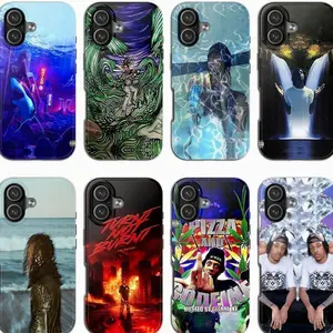 Rapper Aesthetic Phonecase Collection – Ch..ri..s Tr..a..vis, Underground Trap, Album Art, Psychedelic & Street Style Case, Compatible with iPhone X, 11, 12, 13, 14, 15, 16, 17 & more O