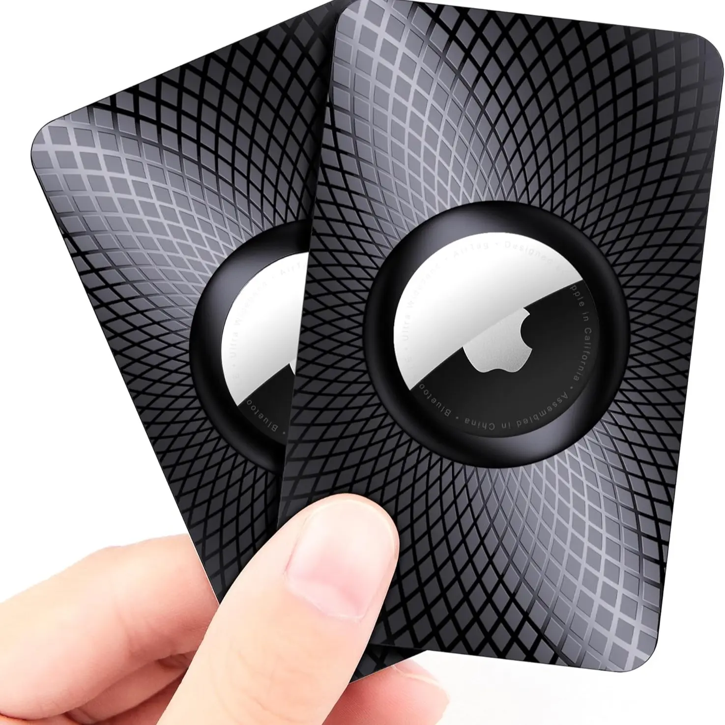Airtag Wallet Holder 2-Pack Ultra-Thin Card Case, Card Carrying Holder, Cards Holder, Secure Fit, Dual Pack, Compatible with Airtag, Ideal for Purse & Handbag, Durable Design for Everyday Use, Card Holders