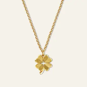 Small Luck and Love Clover Necklace