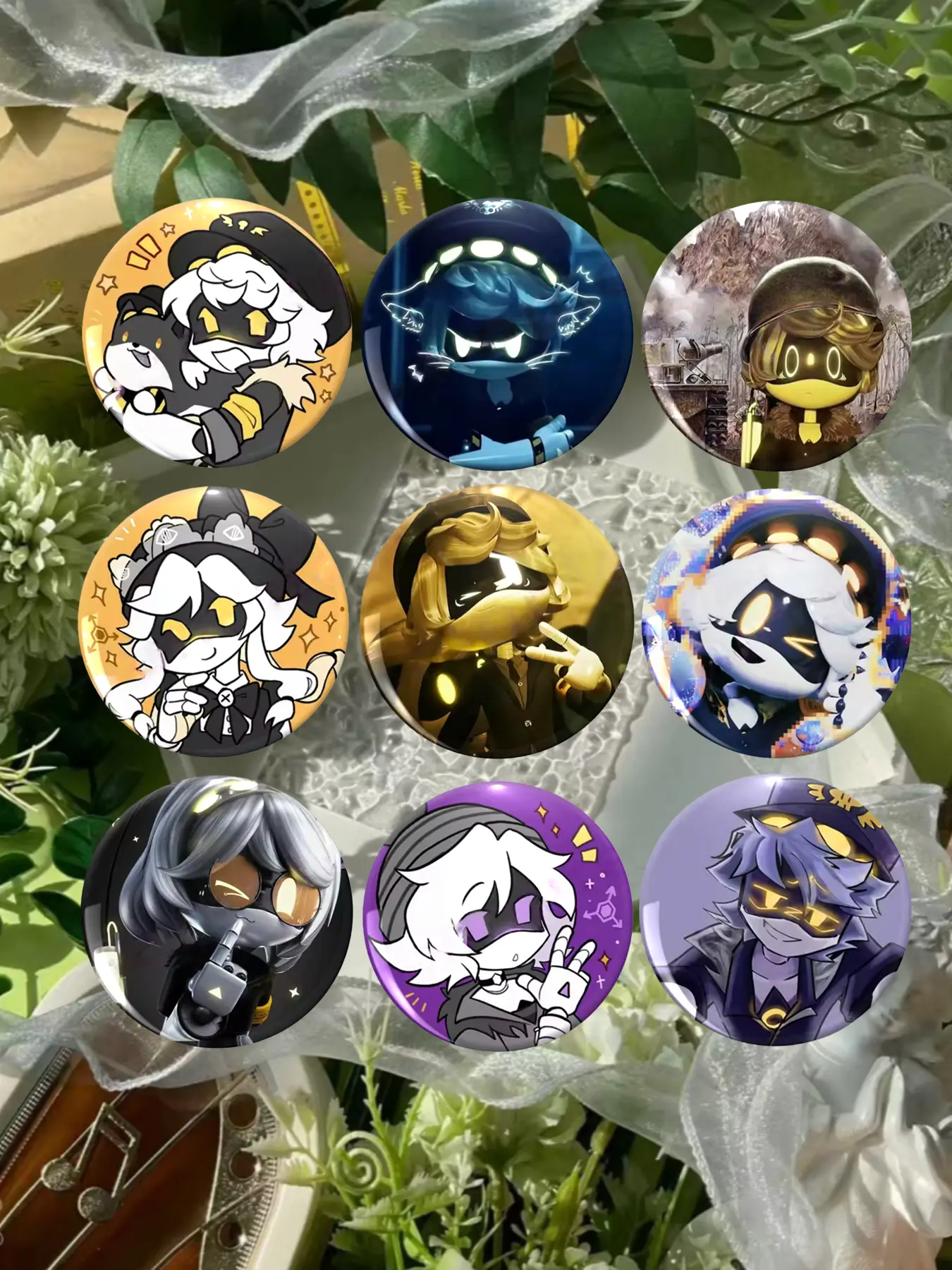 Cute Anime Badge Set, Adorable Character Collection Pins, Hat Pins, Brooch Pin, Lapel Pins, Collectible Pins, Fashion Accessory, Essential for Students, Perfect for Bags and Clothes