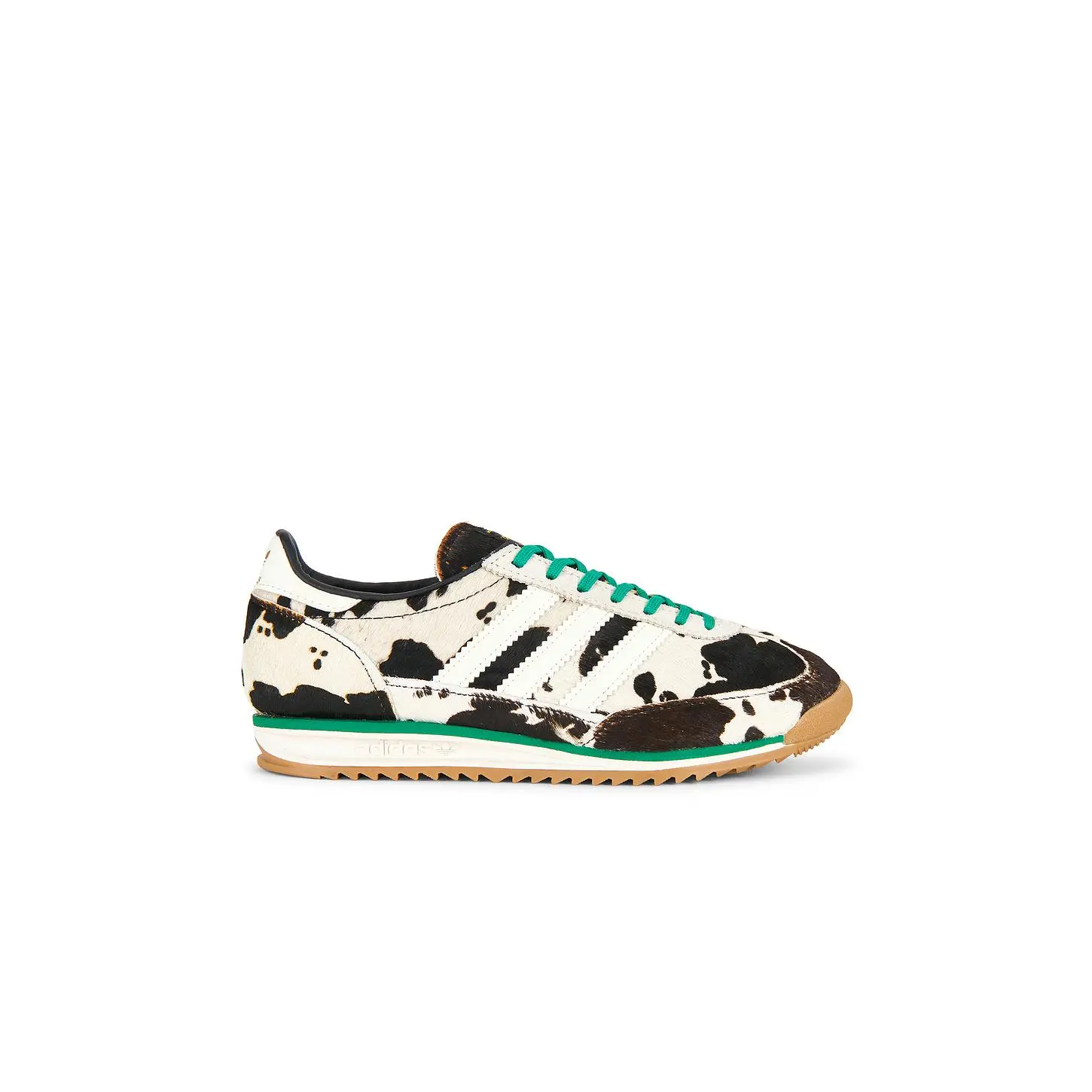 adidas Originals Sl 72 OG in Core Black, Off White, & Court Green