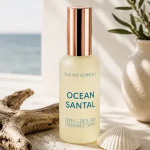 Blue Mist Botanicals Ocean Santal Room & Linen Spray Sea Salt & Driftwood Fresh Coastal Scent Paraben & Phthalate Free