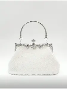 Elegant Beaded Sequins Handbag with Rhinestones, Gift for Her ,Vintage 1920s Style Evening Bag for Women,Wedding Woman Clutch,Valentine's Day Gift,New Year Handbag,Christmas Gift,Christmas Eve Essentials,Gift for Mom,Gift for Teacher.