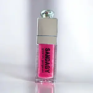 SANDAGY Plumping Hydration Lipgloss - Hyaluronic Acid & Jojoba Oil for Sensitive Lips - Vegan, Comfortable Wear, Moisturizing & Glossy Finish