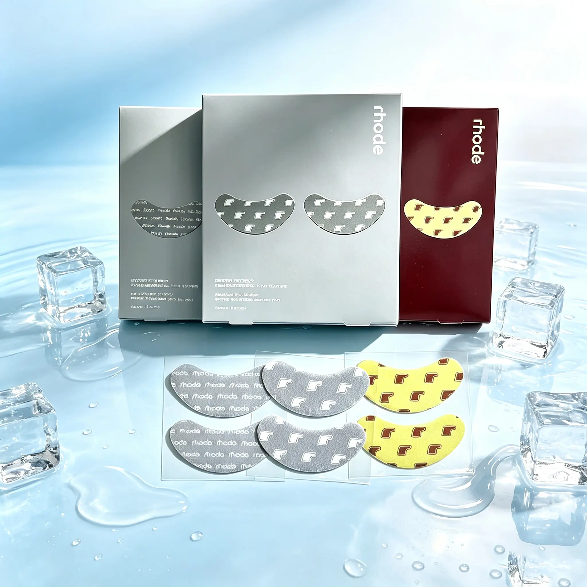 Rhode Peptide & Collagen Lightweight Under-Eye Gel Mask Patches, Hydrating Nourishing Skincare Treatment, Reduces Dark Circles, Puffy Lids, Fine Lines, Suitable for All Skin Types,Masks