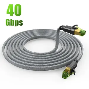 Cat8 Ethernet Cable, 40gbps High-Speed Transmission, 2000mhz Bandwidth, Ideal for Gaming Pcs, Routers, Low Latency, Smooth Network Performance