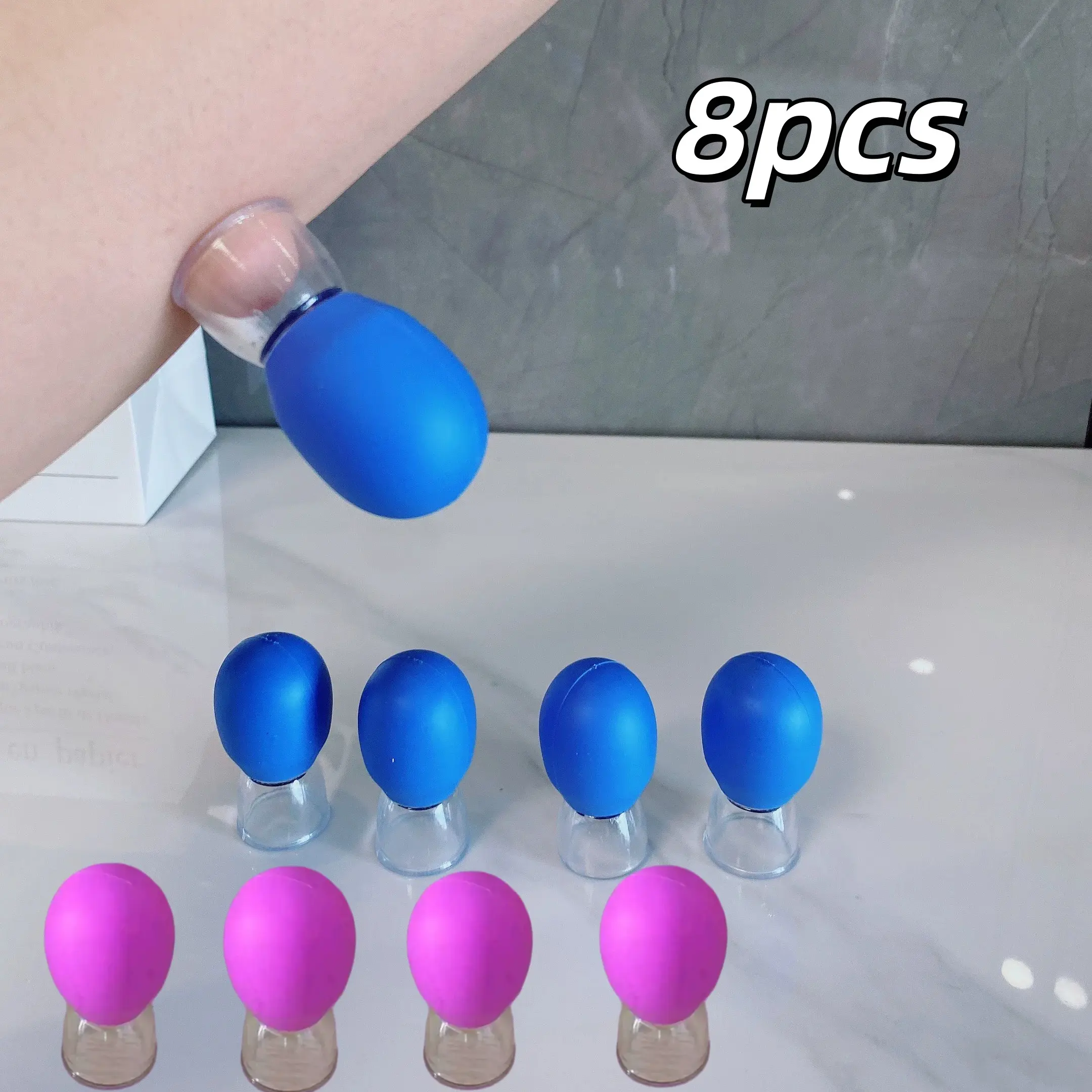 Mini Facial Cup Massager, Manual Acupressure Cup for Face Lifting, Reusable Relaxation Tool, No Battery Needed, Beauty Device