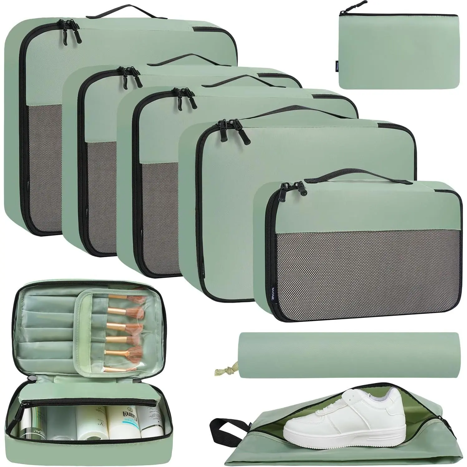 8 Set/9 Set counting Cubes Luggage counting Organizer for Travel, Suitcase counting Bags for Travel Accessories