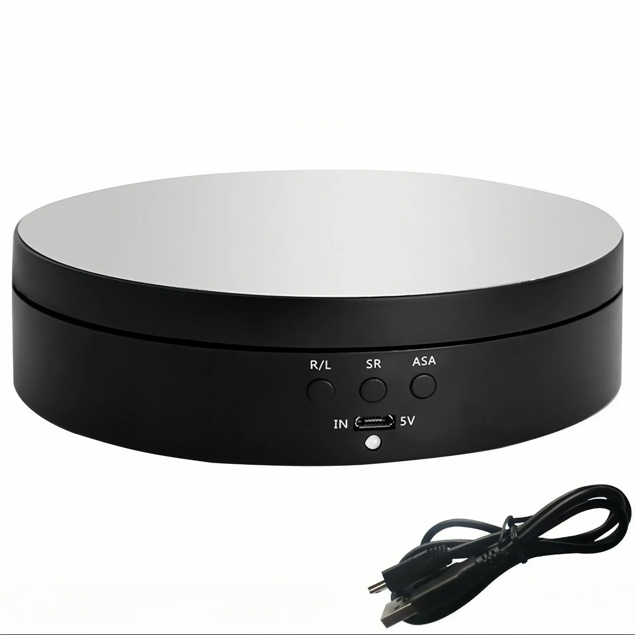 360° Electric Motorized Rotating Display Stand for Jewelry Photography Black Model 360° Electric Motorized Rotating Display Stand for Jewelry Photography Black Model