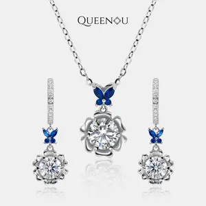 【796】"Springtime Symphony" Butterfly Bloom Synthetic Moissanite Flower Set– Elegant and Vibrant Gift for Engagement, Wedding, or Anniversary
