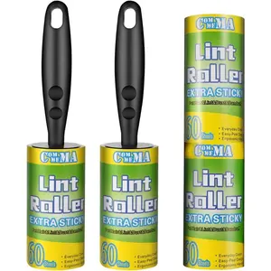 Lint Rollers for  Extra Sticky,  Remover Set Brush for  &  Hair Removal, Clothes, Furniture, 2 Handles with 4 Refills, 240 Total Sheets