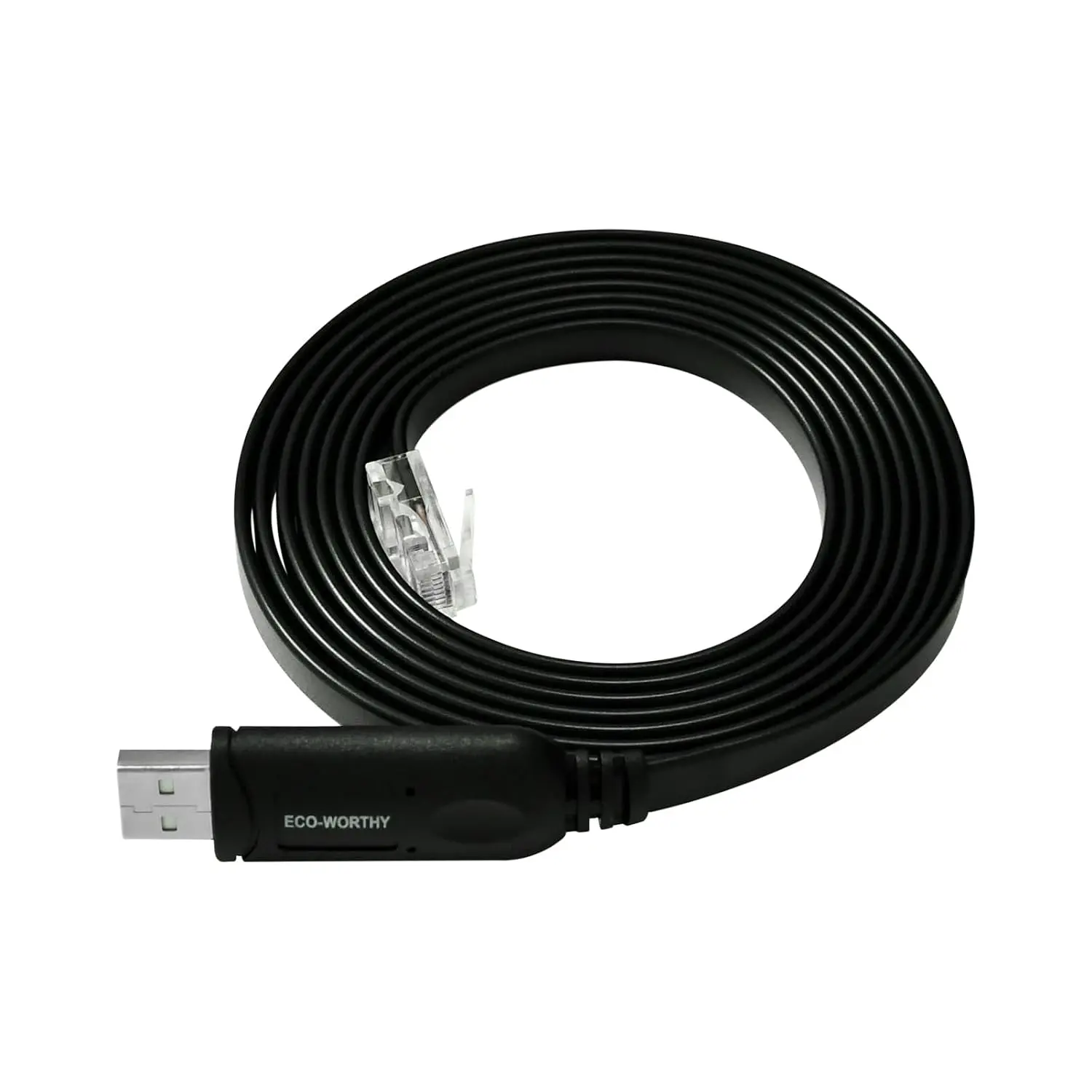 ECO-WORTHY RS485 to USB Adapter Cable, 6.6ft (2m), 8-Core 28AWG Copper Conductors, Plug-and-Play, for ECO-WORTHY Server Rack Batteries & PC Communication (Network Cable for Computers & Office Network Components)