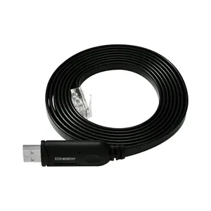 ECO-WORTHY RS485 to USB Adapt Cable, 6.6ft, for Server Rack Battery & PC Communication (Network Cable for Computers & Office Network Components)