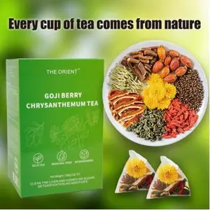 HEALTH TEA,GOJI BERRY CHRYSANTHEMUM TEA,AND HERBAL TEA CANBE USED FOR BEAUTY,SKINCARE,AND VISION IMPROVEMENT.EACH BOX IS INDIVIDUALLY PACKAGED WITH 150G(10*15PACKS)