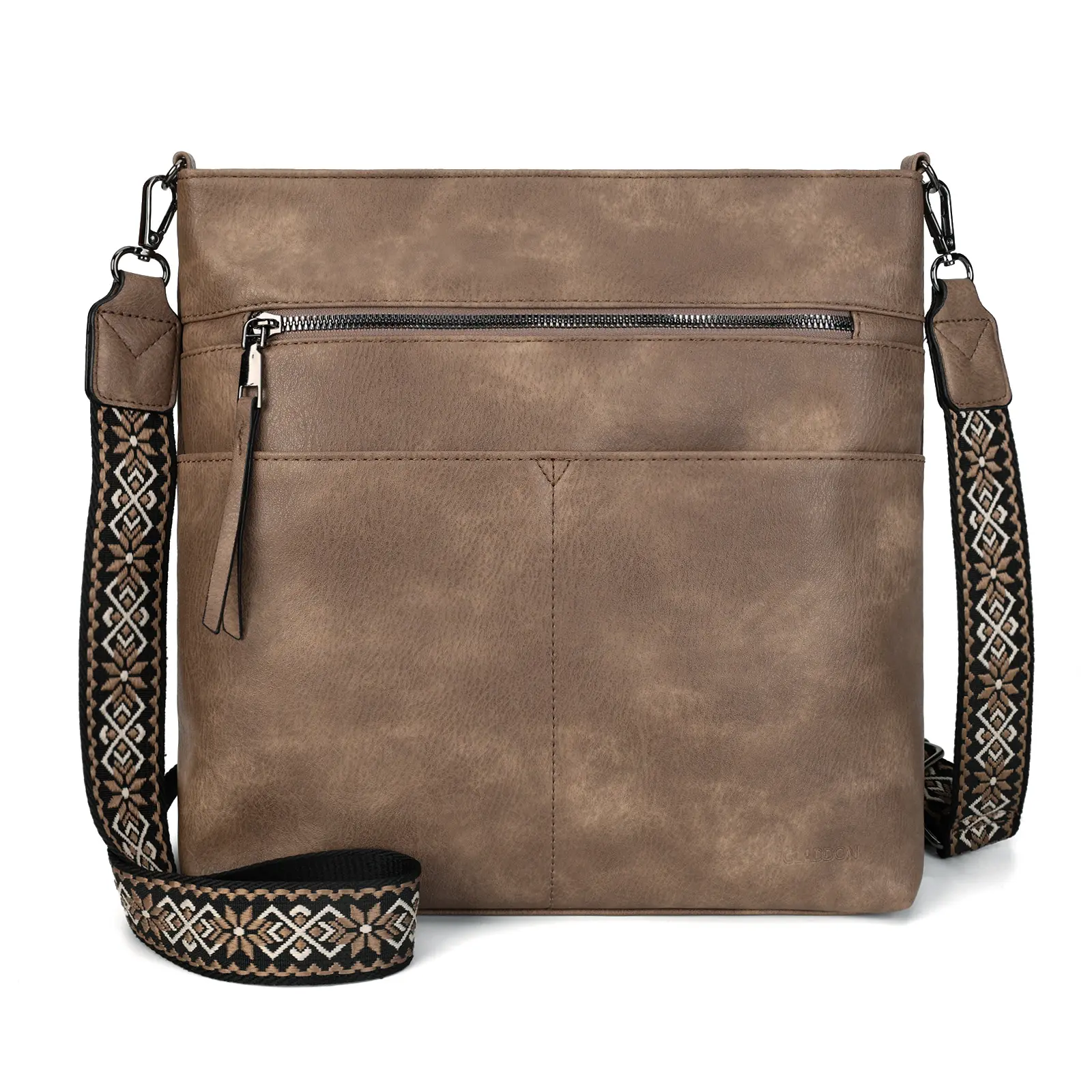 Stylish capacity retro minimalist solid color PU shoulder bag, casual, versatile, suitable for daily commuting, lightweight, travel, practical storage, women's shoulder/crossbody bag.