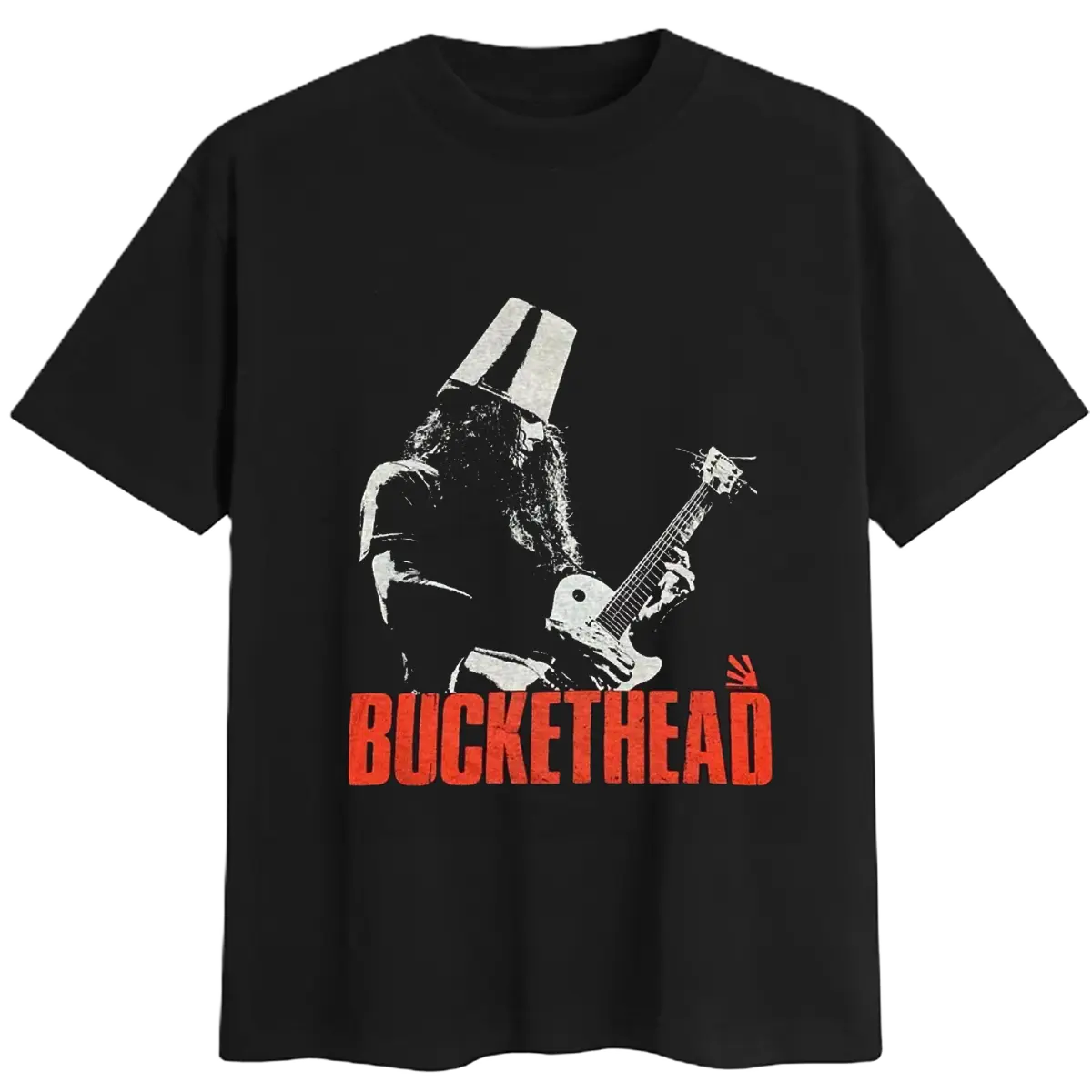Vtg Buckethead Concert Tour Black Men's Sweatshirt, Rap Hip Hop T-Shirt, Heavy Cotton Fabric Men's T-Shirt