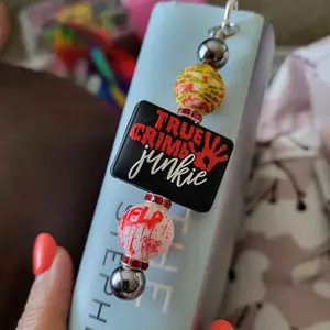 5 for $25  Beaded Extras; key chains,  book marks,  straw charms, cup charms etc.