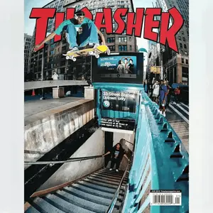 Thrasher Magazine Skater Poster 12x18 Inch Wall Art For Living Room Dormitory Bathroom Kitchen Vintage Bedroom Decor Ess Simple Posters (No Frame)