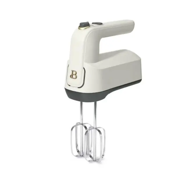 Beautiful 6-Speed Electric Hand Mixer, White Icing by Drew Barrymore