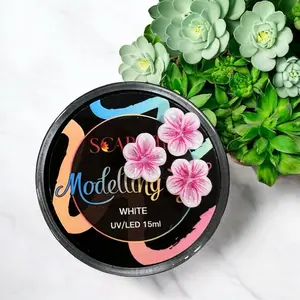 White Non- stick Modelling 3D Gel Flowers 15ml