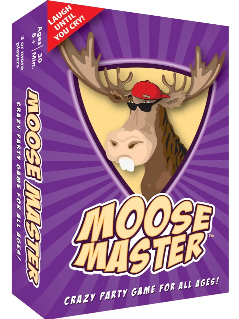Moose Master - Laugh Until You Cry Fun Card Game for Adults Teens & Kids - Easy Setup & Learn - Perfect for Parties & Holidays - Includes 110 Cards Box & Rules