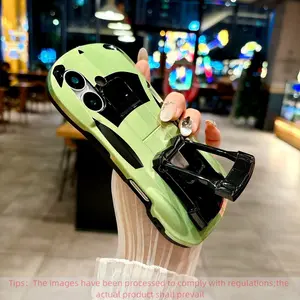 Car Design Phone Case with Bracket, Creative Phone Protective Cover, Protection, Phone Accessories Compatible with iPhone 11 12 13 14 15 16 17 Pro Max, Casing
