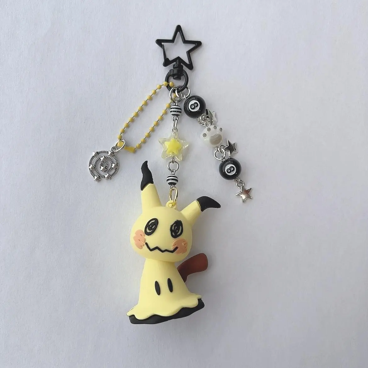 Cute Mimikyu Silicone Keychain Anime Bag Charm & Keyring, Ideal Cosplay Accessory & Sweet Gift for Girlfriend/Women