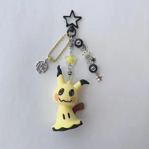 Cute Mimikyu Silicone Keychain Anime Bag Charm & Keyring, Ideal Cosplay Accessory & Sweet Gift for Girlfriend/Women