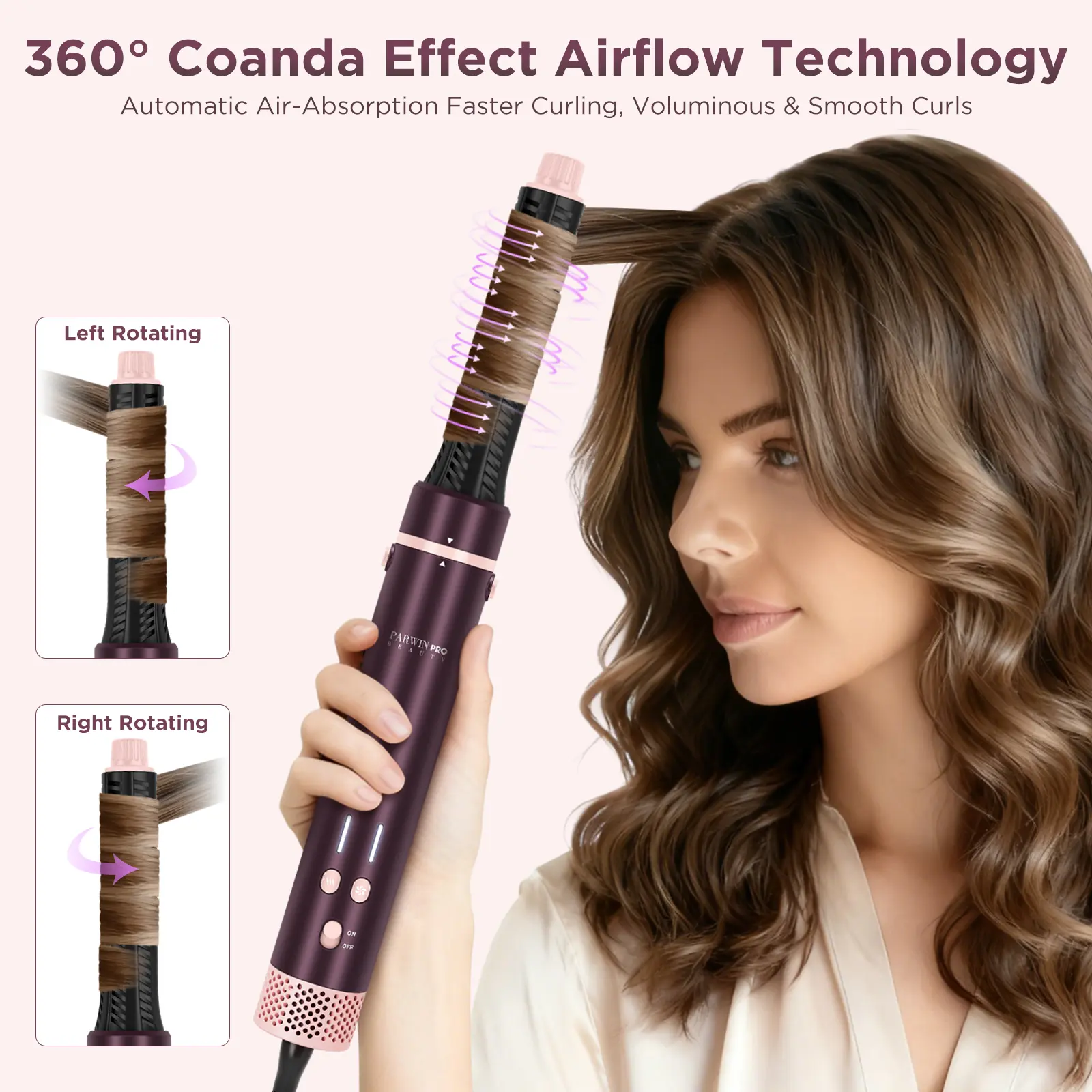PARWIN PRO BEAUTY 7-in-1 Multi-Styler Set, High Speed Hair Dryer