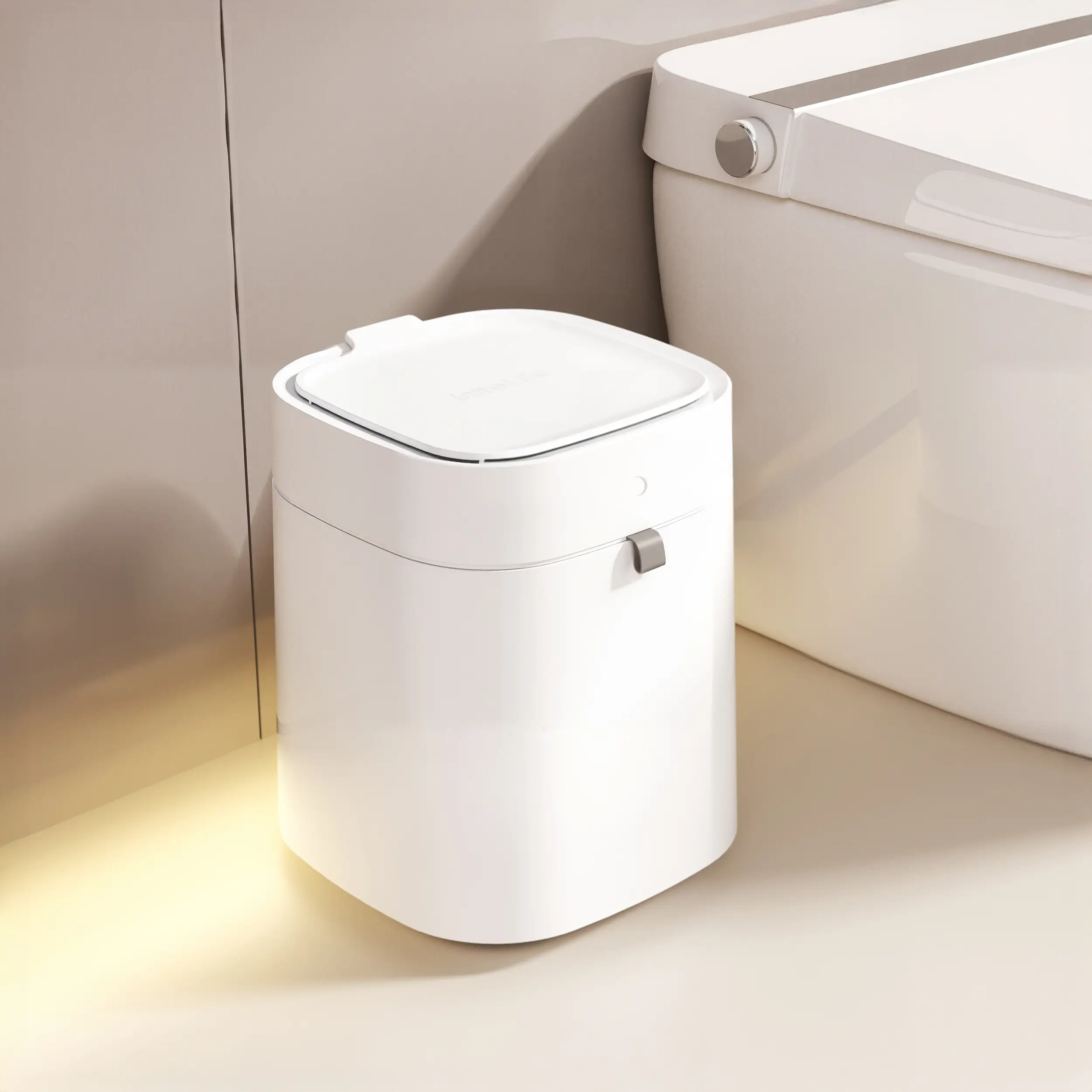 IntreLife 3.5 Gallon Self-Sealing Smart Trash Can – Automatic Refill Bin with Motion Sensor for Living Room, Bedroom, Kitchen, and Bathroom automatic