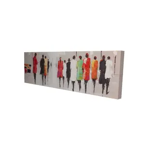 Begin Home Decor 2080-1648-FI9 16 x 48 in. Contemporary Woman Bedroom Canvas - Peoples Silhouette Decor