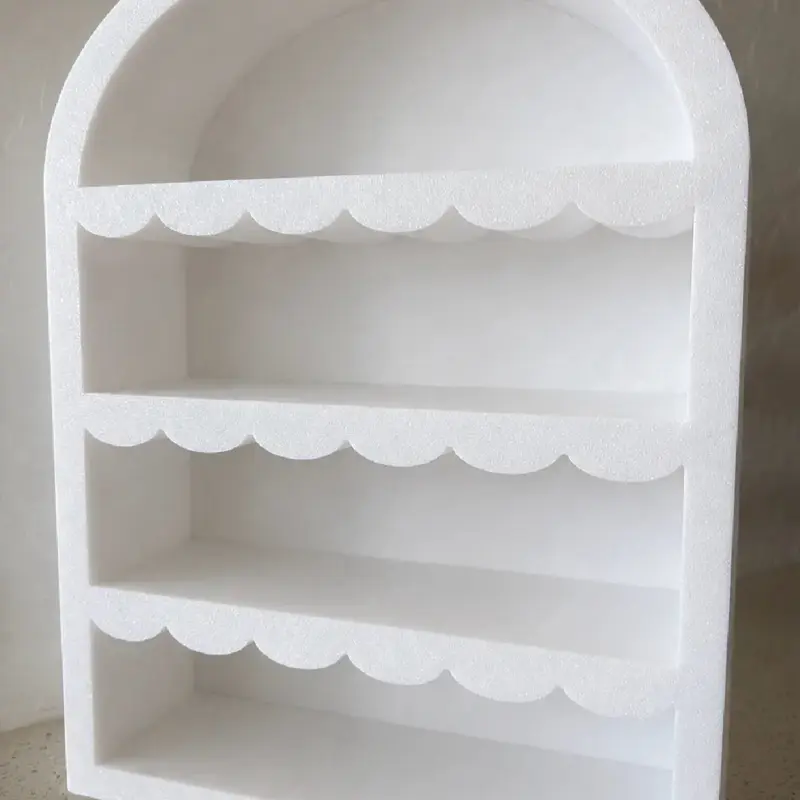 3D Printed Arched Tabletop Display Shelf with Scalloped Detail