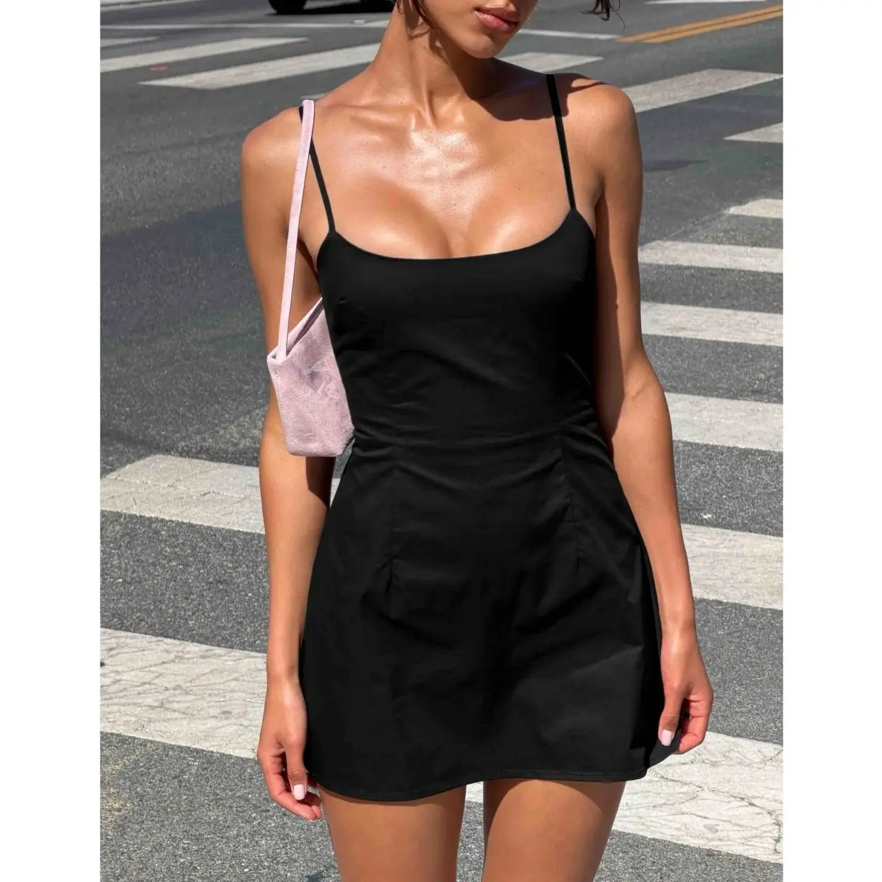 Yumiko Scoop Romper Black