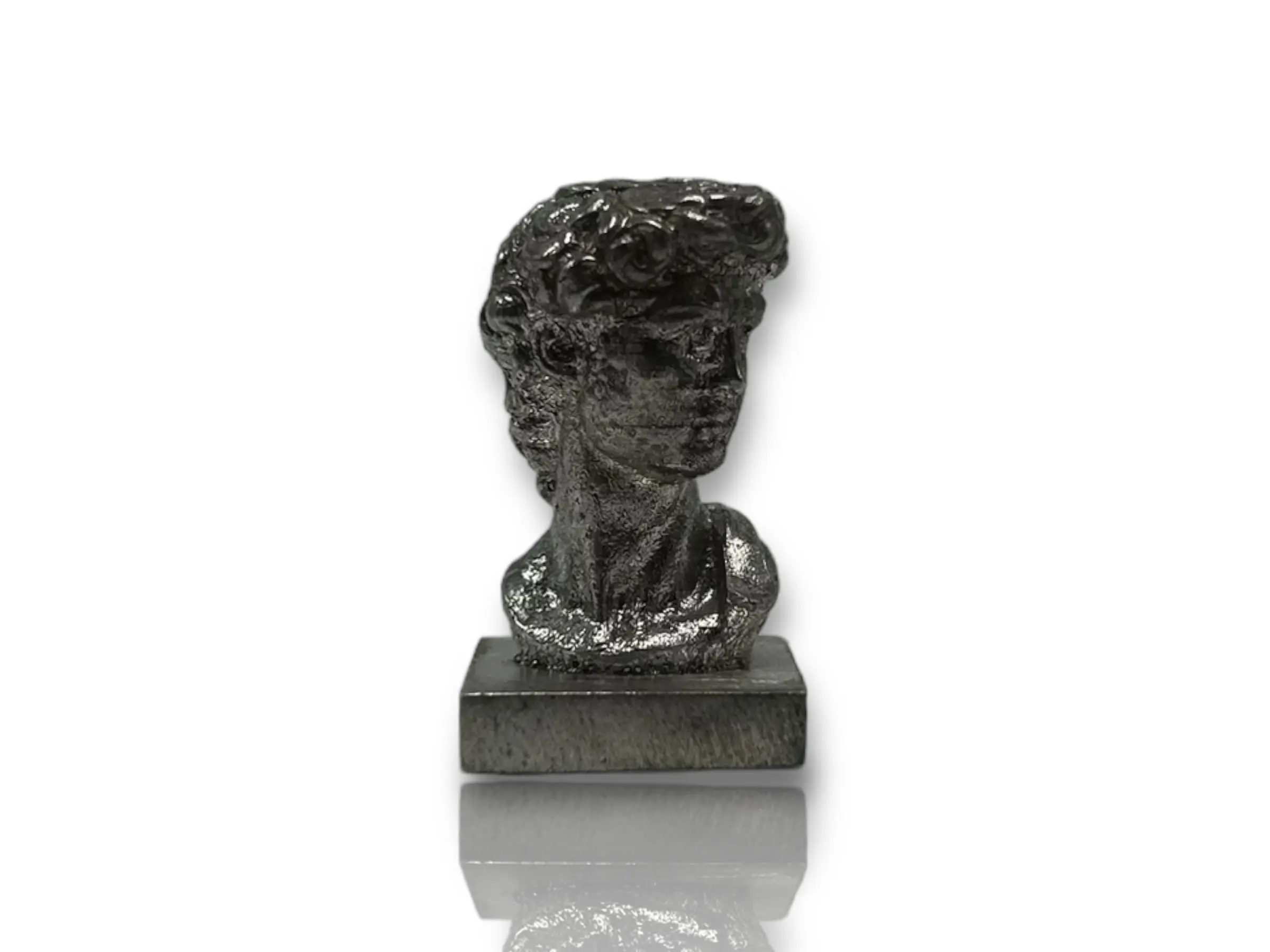 Alexander the Great Bust – Hand-Poured Silver Collectible Statue (Made in USA)