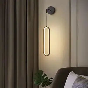 Modern Minimalist LED Wall Lamp, Style Bedside Ambiance Light, Three Color Changing, 3000k Warm Light, 4000k Neutral Light, 6000k Light