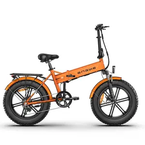 ENGWE EP-2 Pro Lightweight Folding Ebike 960W Motor 48V Battery 26 MPH Max Speed 20" Fat Tires 7-Speed System LCD Display