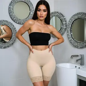 2 Pairs  Lace Slip Shorts for Under Dresses Women Smooth Anti-chafing Seamless Underwear Safety Shorts