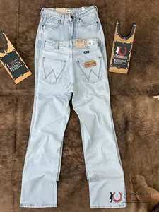 WOMENS WRANGLER BAILEY HIGH RISE BOOTCUT LIGHT WASHED 112364570