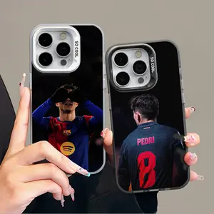 IPhone17 16 Promax Pedri Phone Case Anti Drop Protective Case Suitable for iphone 15 14 13 12 11 XS Plus Acrylic Phone Case football
