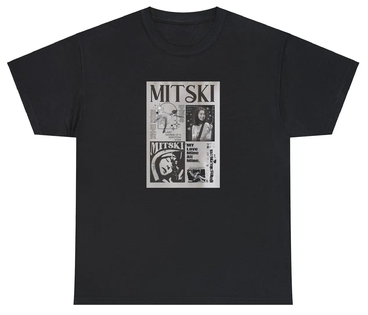 Mitski T Shirt Love Rock Blue Diner 90s Retro Phoebe Bridgers Concert Fan Merch