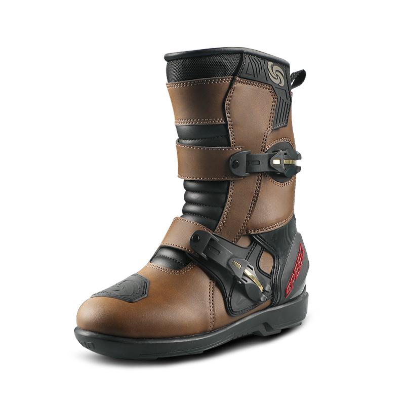 Men's motorcycle riding boots, all-season universal, waterproof, anti-fall, suitable for commuting and motorcycle travel, non-slip and wear-resistant rider shoes