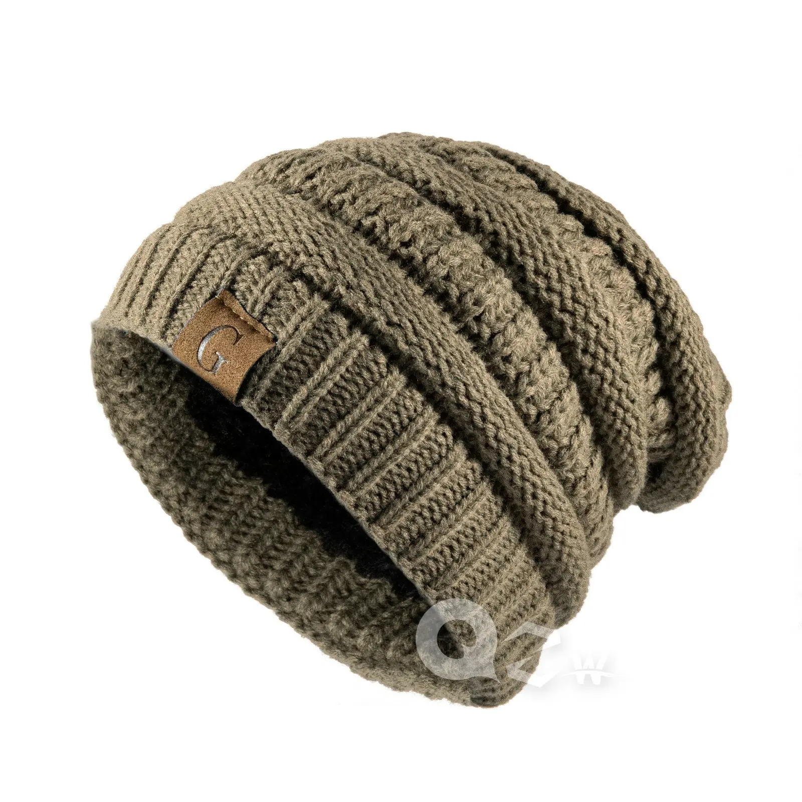 Women\'s Knitted Beanie Beige Cozy Skull Ski Hats Cap Winter Warm Slouchy Design Slouchy Skull Cap - Etsy main image 4