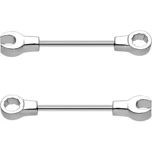 valentines gifts 14G Wrench Barbell Nipple Ring 316L Anchor and Rudder Nipple Barbell Screw Nipple Rings Body Piercing Jewelry for Women Men