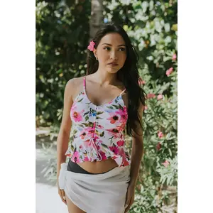 Phi Phi Top | Pink Floral | Final Sale