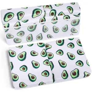 Baby Bath Kneeler and Elbow Rest Set – Avocado Print, Cushioned Mat w/Item & Suction Cups, Quick-Dry, Baby Bath