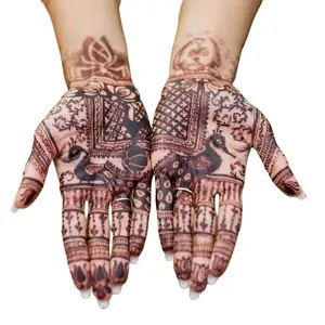 4 Natural Henna Cones, Henna Kit | Tint your Eyebrows | Make Face Freckles Lemon Sugar